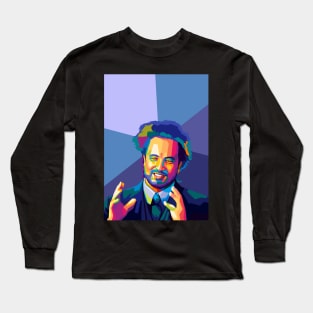 Ancient Aliens meme Pop Art Long Sleeve T-Shirt